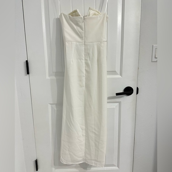 NWT Yumi Kim Night Glamour Strapless Midi Dress in White - Picture 8 of 11